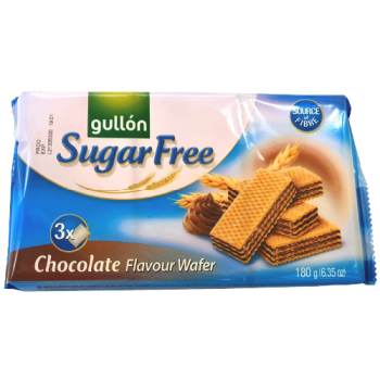 Gullon Sugar Free Chocolate Wafer 3pk 180gm Gullon Sugar Free Chocolate Wafer 3pk 180gm